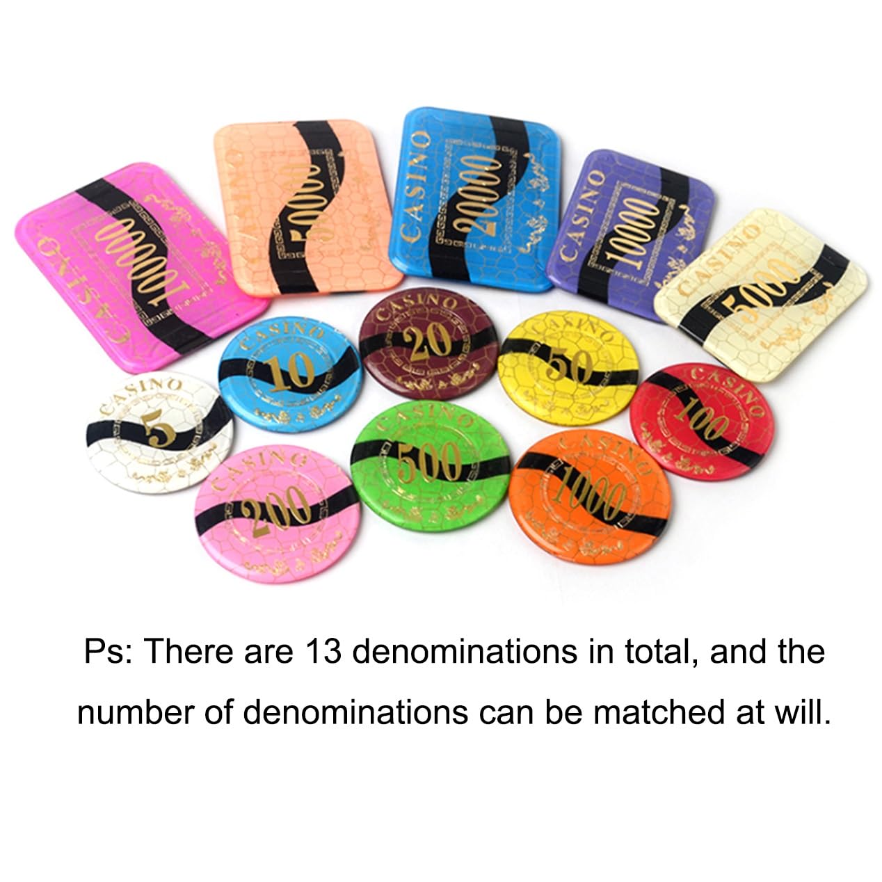 Amazon | 額面付きモンテカルロ ポーカー チップ、モナコ カジノ